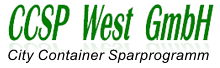 CCSP West GmbH - City Container Sparprogramm